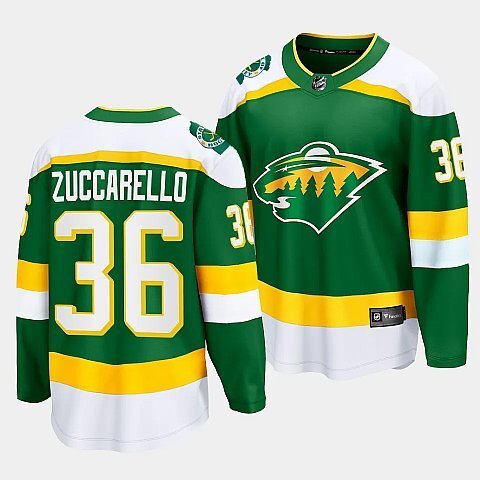 Minnesota Wild #36 Mats Zuccarello 2023-24 Alternate Green Breakaway Player Jersey