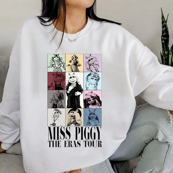 Miss Piggy The Eras Tour Shirt, Miss Pippy Shirt, Retro Piggy Sweatshirt, Piggy Muppets Tee shirt, Gift For Fan