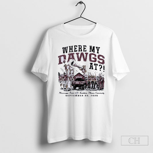 Mississippi State Bulldogs Vs Northern Illinois Huskies Game Day 2025 T