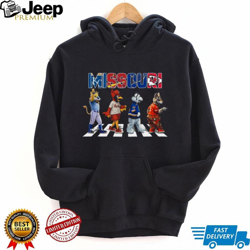 Missouri Sports Mascots Abbey Road Style Crosswalk Coffee T Shirt