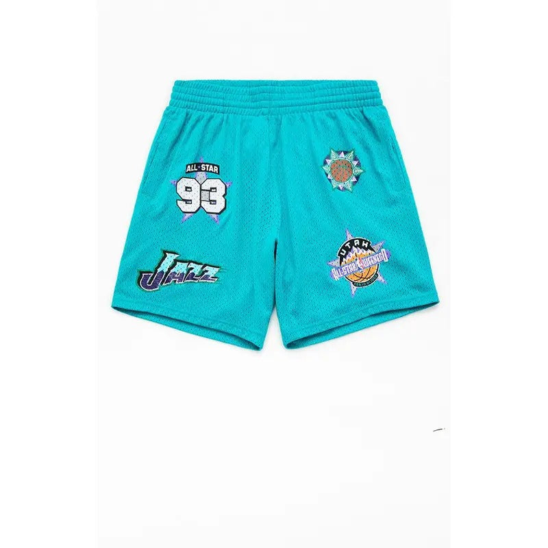 Mitchell & Ness Men's NBA All-Star Game 1993 Utah Jazz Basketball Shorts