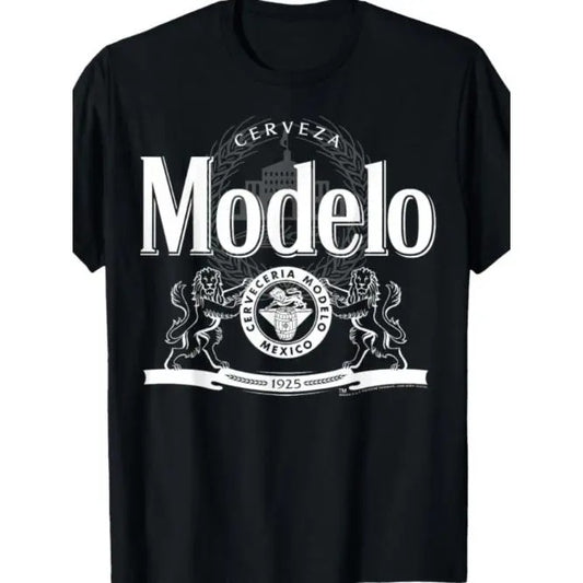 Modelo Man T-Shirt for Men - Eye-Catching, Cotton Fabric Tee Short Sleeve, Funny Graphic Made in USA