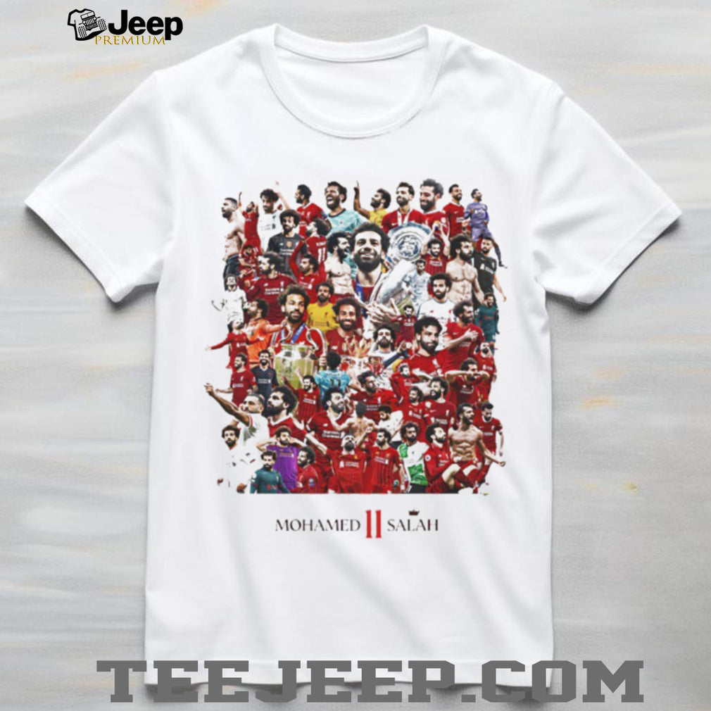 Mohamed Salah Liverpool Legends Career Collage Graphic T Shirt King of Egypt T shirt