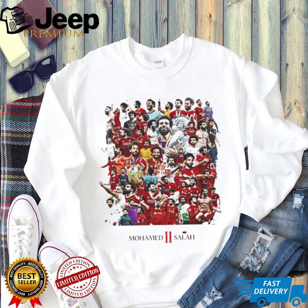 Mohamed Salah Liverpool Legends Career Collage Graphic T Shirt King of Egypt T shirt