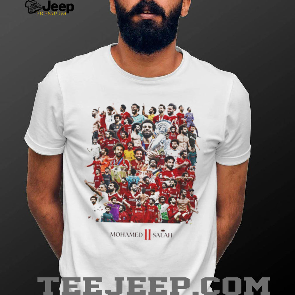 Mohamed Salah Liverpool Legends Career Collage Graphic T Shirt King of Egypt T shirt