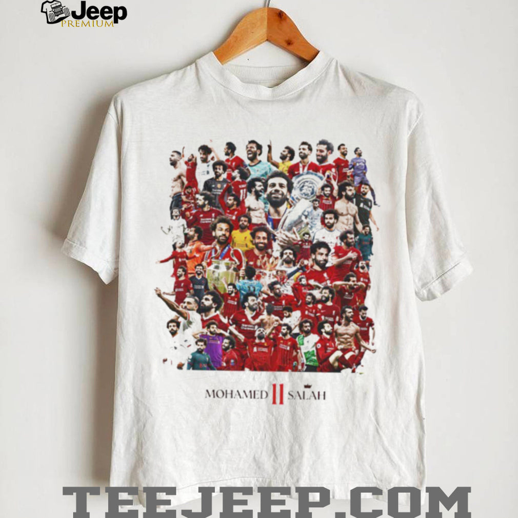 Mohamed Salah Liverpool Legends Career Collage Graphic T Shirt King of Egypt T shirt