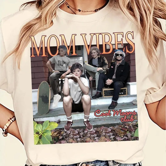 Mom Vibes Bruh Tshirt, Funny Mom Life Tshirt, Cool Mom Club Shirt, Vintage Graphic Shirt, Gift for Women, for Mom, Mother's Day Gift
