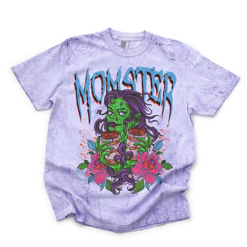 Momster - Color Blast Comfort Colors Graphic Tee Top