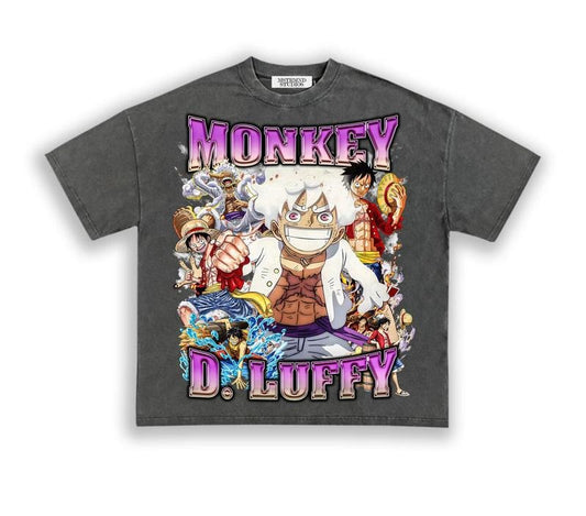 Monkey D. Luffy T-Shirt, One Piece Shirt, Vintage  Amine Tee, Graphic Tee, Gift For Woman and Man Unisex Shirt, Street Style, Streetwear, Crewneck, Heavy Cotton, High Quality, Many Colors Size S To XL, Gift For Friends, tiktok shop Sweatshirt, Hoodie, Com