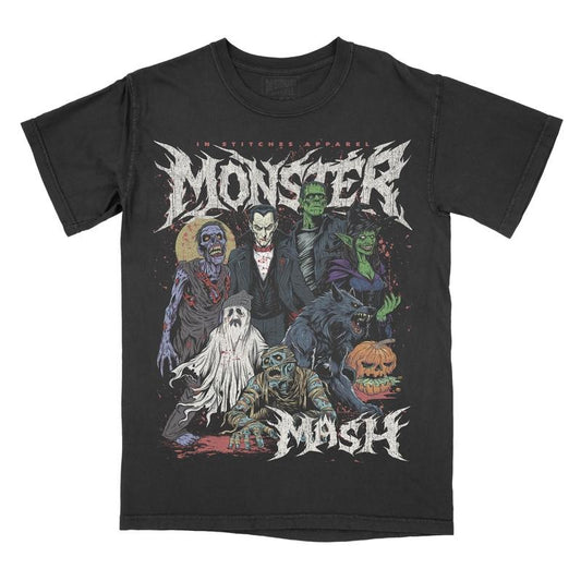 Monster Mash Comfort Colors Graphic Tee Unisex T-shirt Gothic Alternative Fashion Halloween Fall Fashion  Streetwear