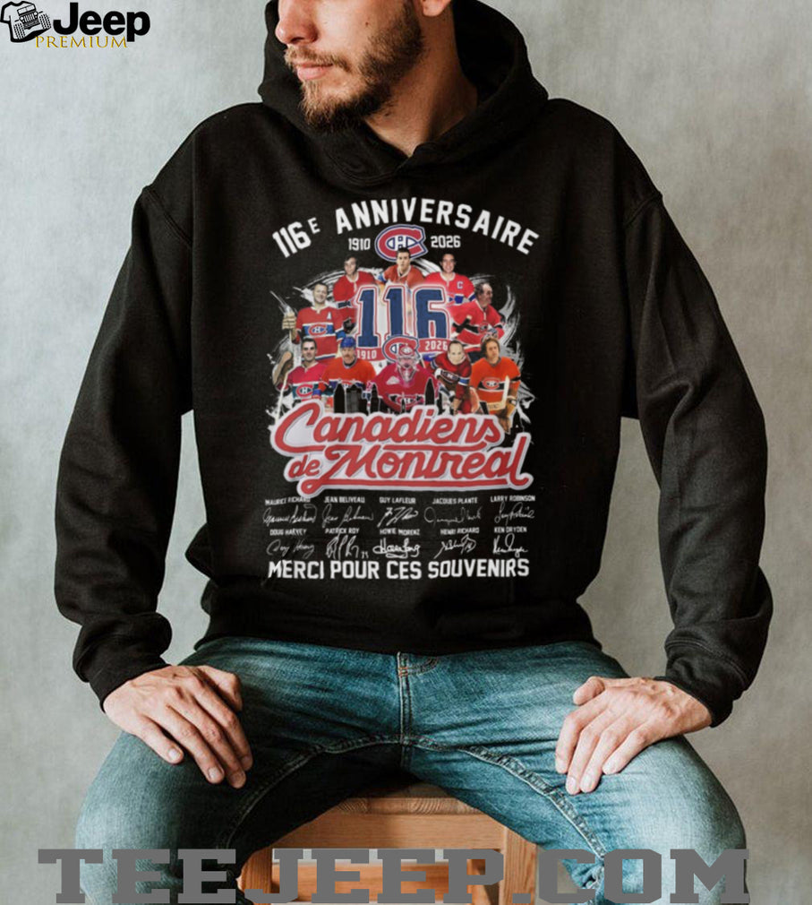 Montreal Canadiens 116th Anniversary 1910 2026 Legends Signed T Shirt