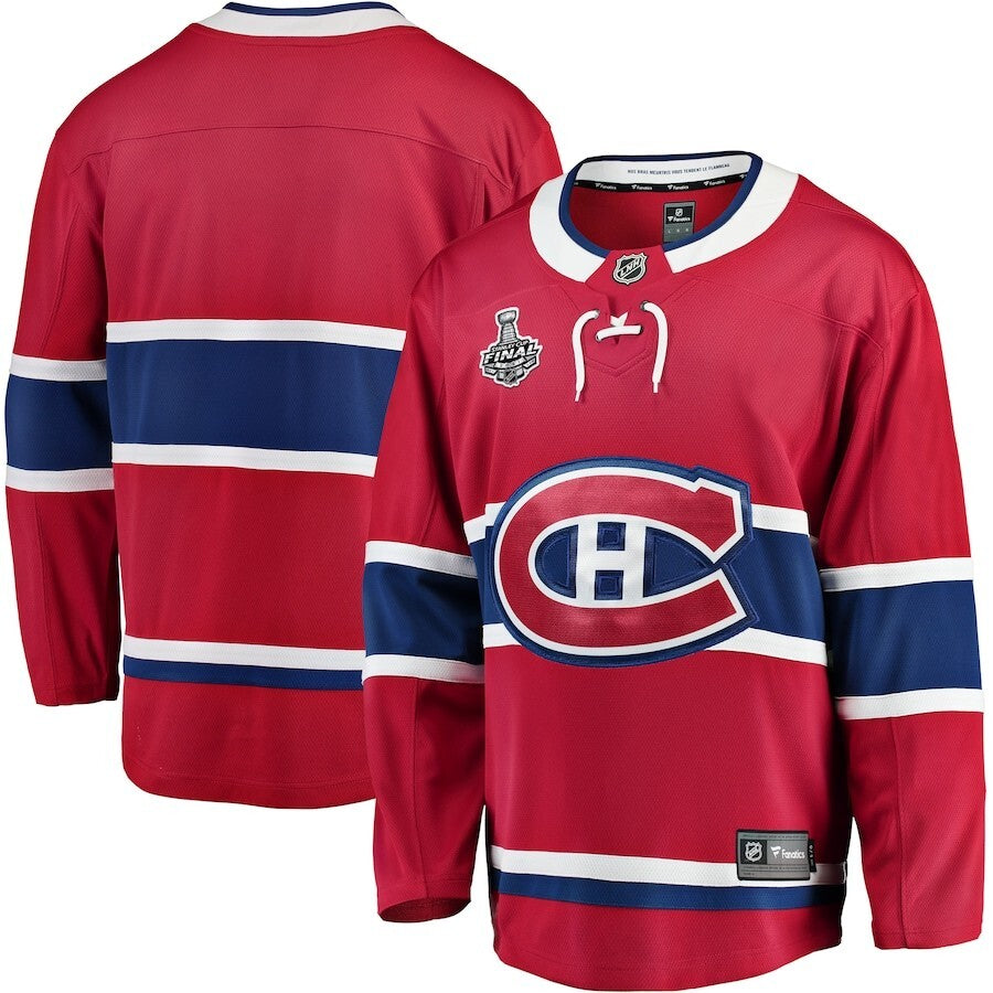 Montreal Canadiens Fanatics Branded Home 2021 Stanley Cup Final Bound Breakaway Jersey - Red