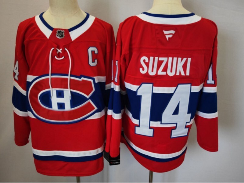Montreal Canadiens #14 Nicholas Suzuki Canada Style 1