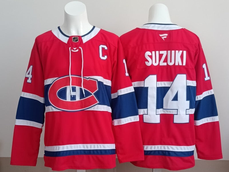 Montreal Canadiens #14 Nicholas Suzuki Canada Style 2