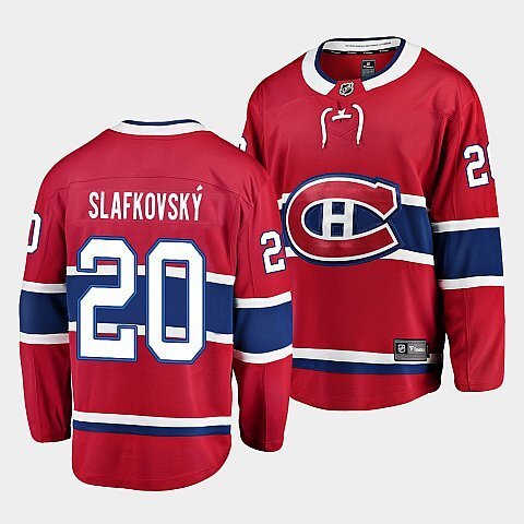 Montreal Canadiens #20 juraj slafkovsky home red jersey
