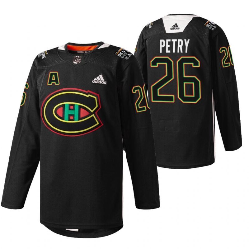 Montreal Canadiens #26 jeff-petry-black-black-history-night-2022-warmup-jersey