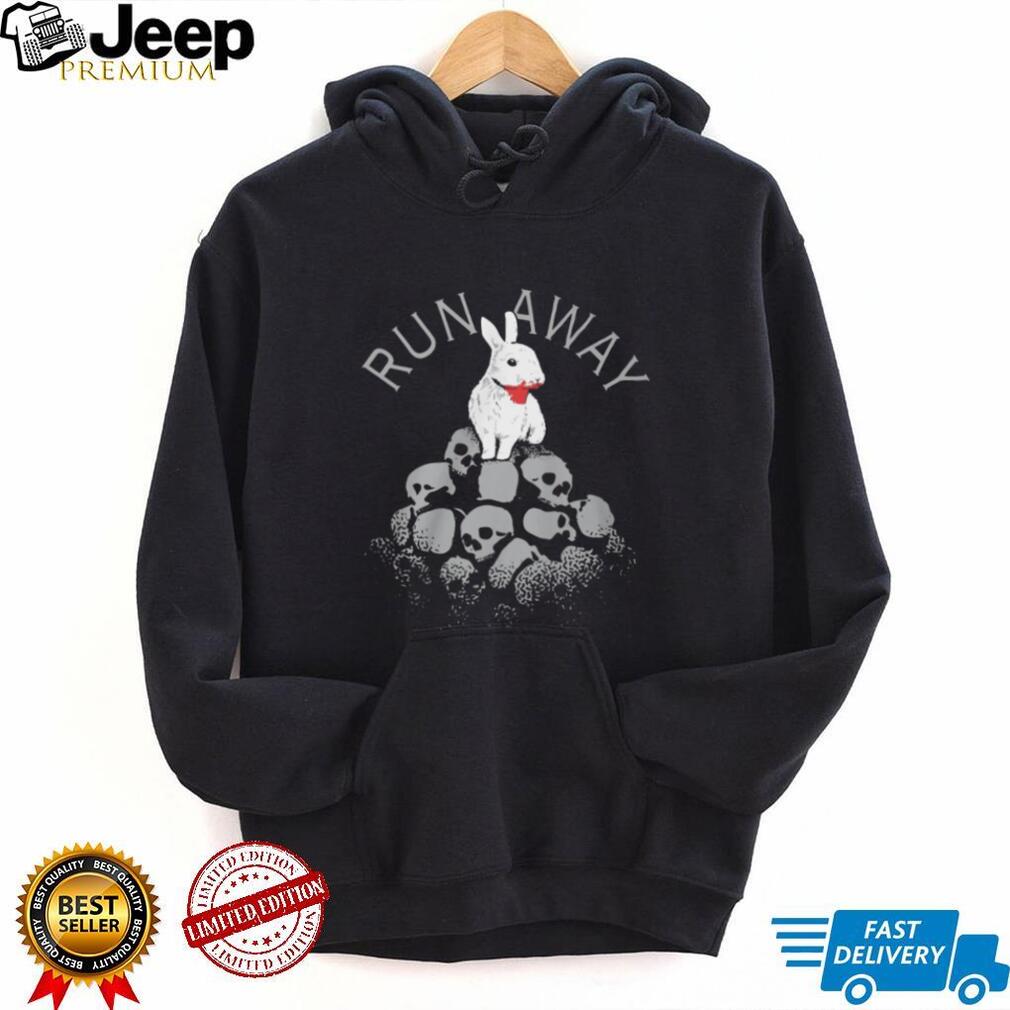 Monty Python Holy Grail Killer Bunny Rabbit on Skull Pile T Shirt