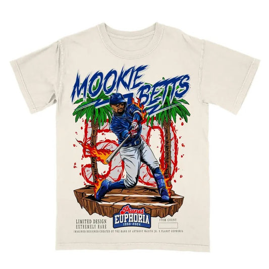 Mookie Betts Planet Euphoria Shirt, Vintage 90s Unisex Tee Various Sizes and Colors, shirt trend