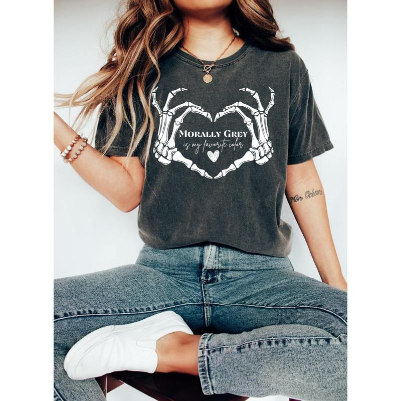 Morally Grey Shirt, My Favorite Color, Spicy Reader Shirt, Villain Era Shirt, Fictional Men Shirt, Funny Reading Shirt...