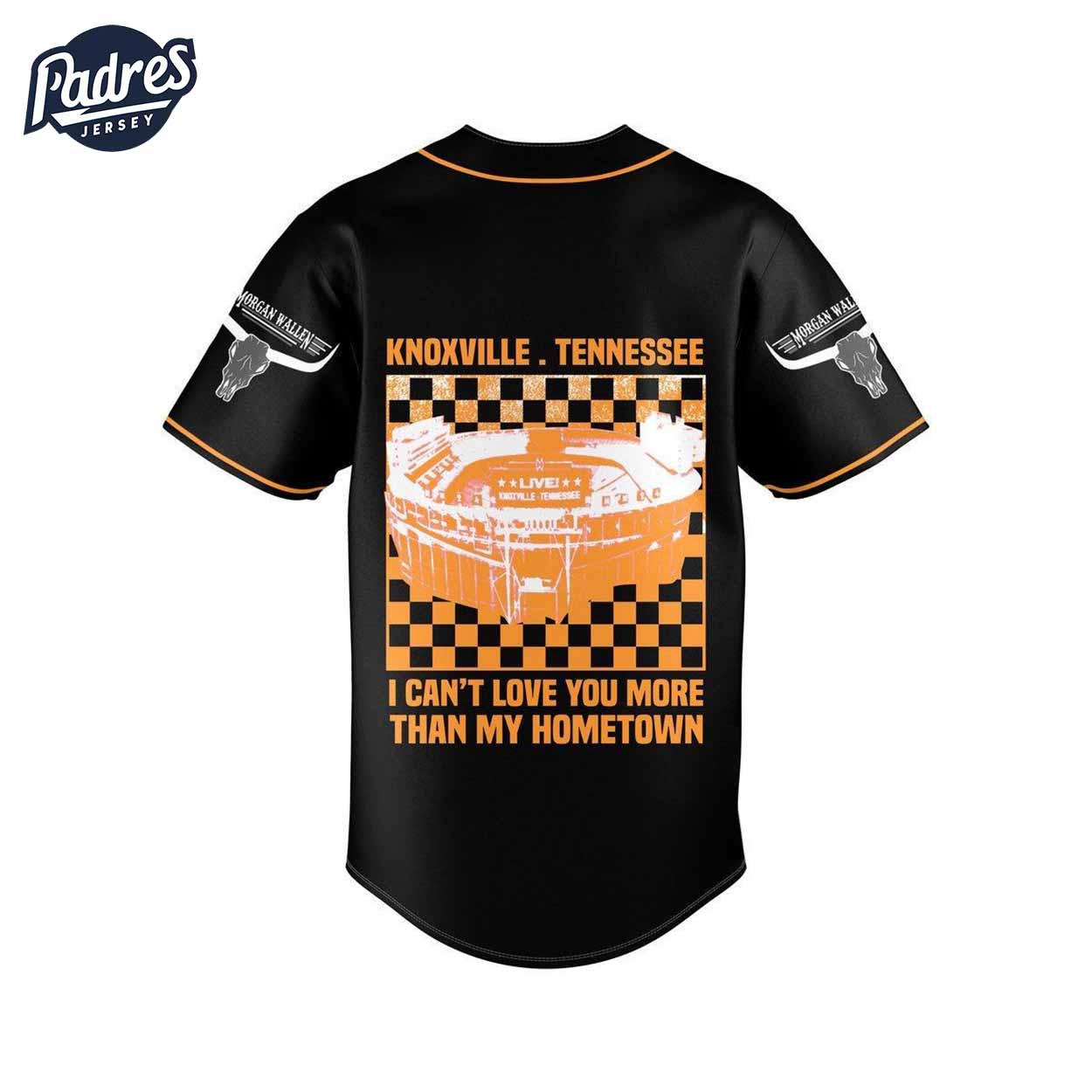 Morgan Wallen I Cant Not Love You More Than My Hometown Live Knoxville Tennessee Baseball Jersey - Padres... (Image 2)