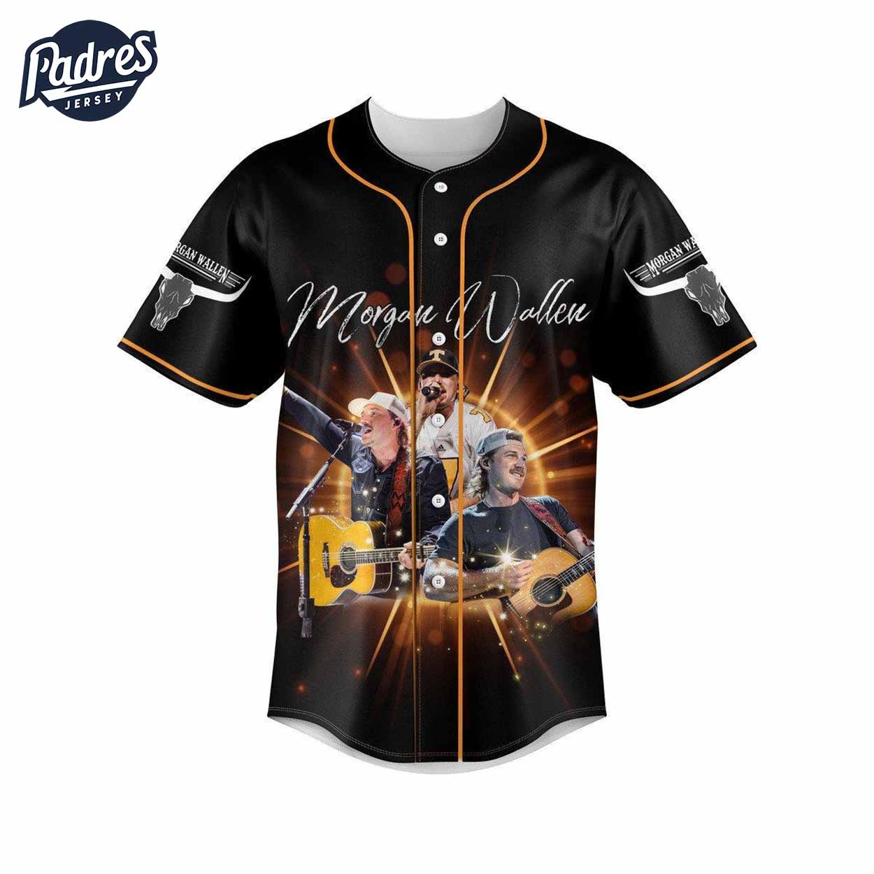Morgan Wallen I Cant Not Love You More Than My Hometown Live Knoxville Tennessee Baseball Jersey - Padres... (Image 3)