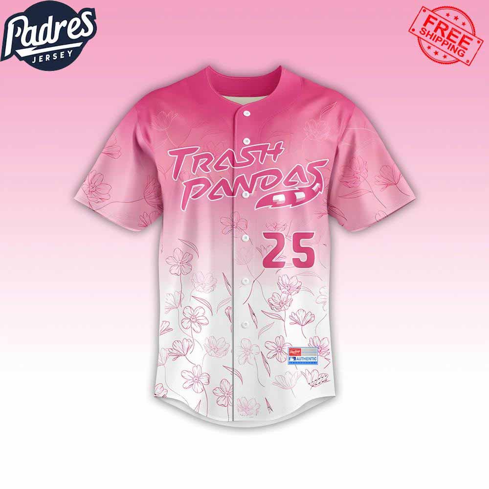 Morthers Day 2025 Trash Pandas Personalized Baseball Jersey - Padres Jersey Oasis: Elevate Your Baseball Style... (Image 2)