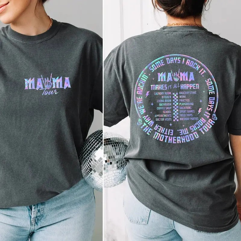 Motherhood Shirt, Some Days I Rock It Shirt, Mama Lighting Bold Shirt, Mama Funny Tour Shirt