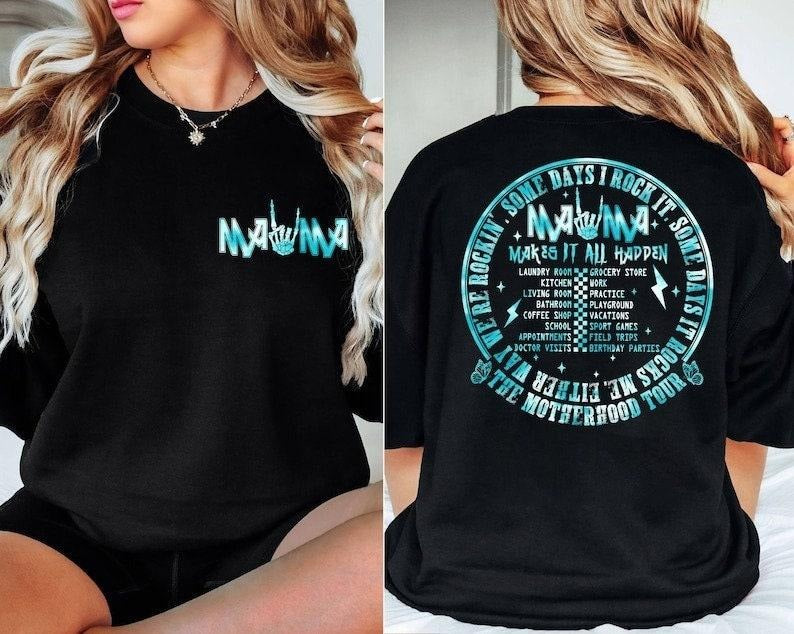 Motherhood Shirt, Some Days I Rock It Shirt, Mama Shirt, Mama Funny Shirt, Mother's Day Gift, Mama Skeleton  T-shirt, sweater and Hoodie Cotton