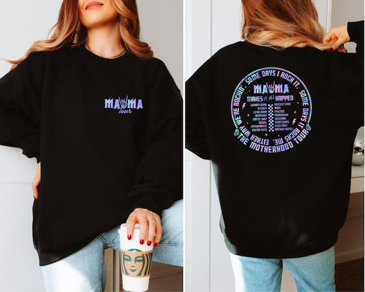 Motherhood Sweatshirt, Some Days I Rock It Sweater, Mama Lighting Bold Hoodie, Mama Funny Tour Sweater, Mother's Day Funny Hoodie and Sweater; T-shirt