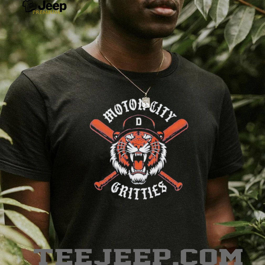 Motor City Gritties Detroit Baseball Tiger Crossbats T Shirt