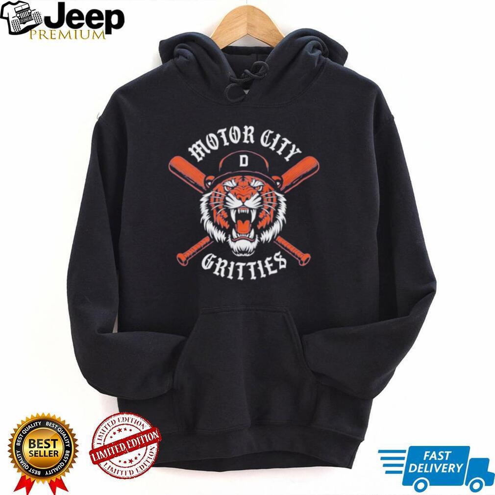 Motor City Gritties Detroit Baseball Tiger Crossbats T Shirt