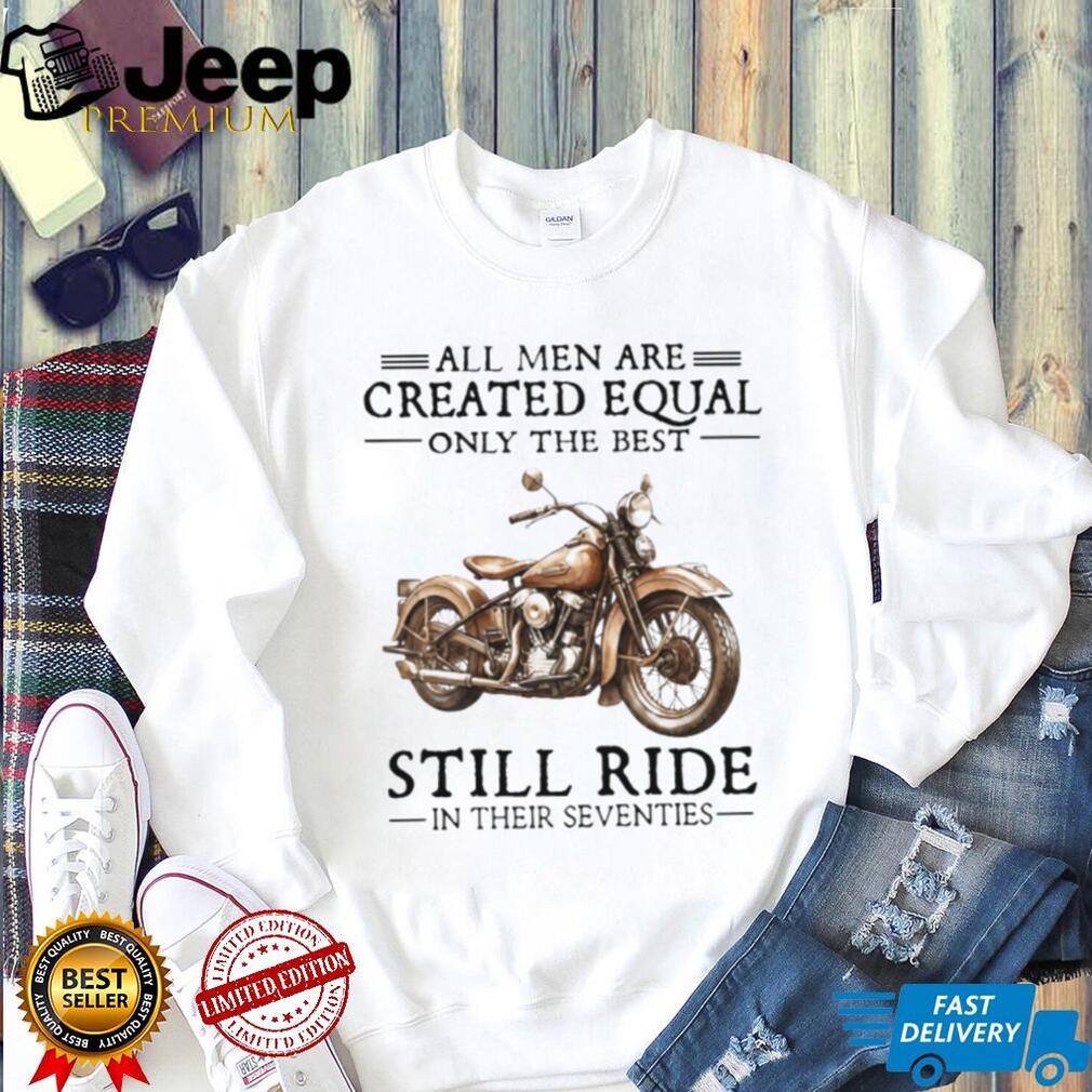 Motorcycle Biker Men Seventies Birthday Gift Vintage Chopper Motorbike Enthusiast Shirt