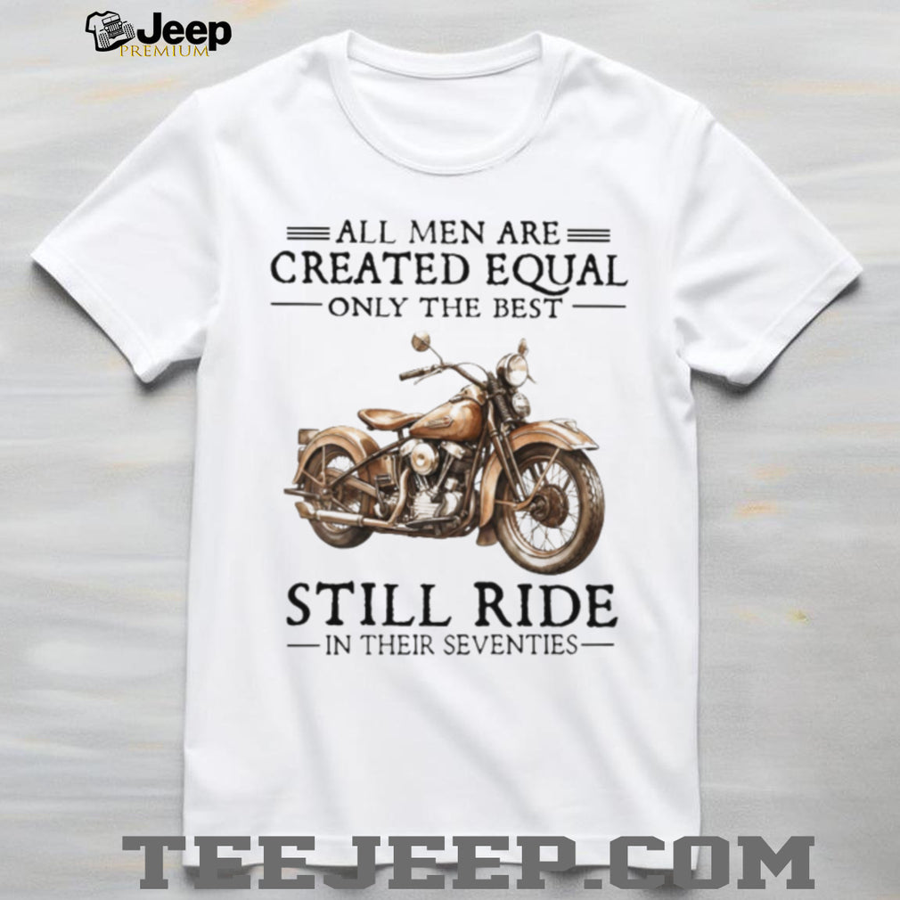 Motorcycle Biker Men Seventies Birthday Gift Vintage Chopper Motorbike Enthusiast Shirt
