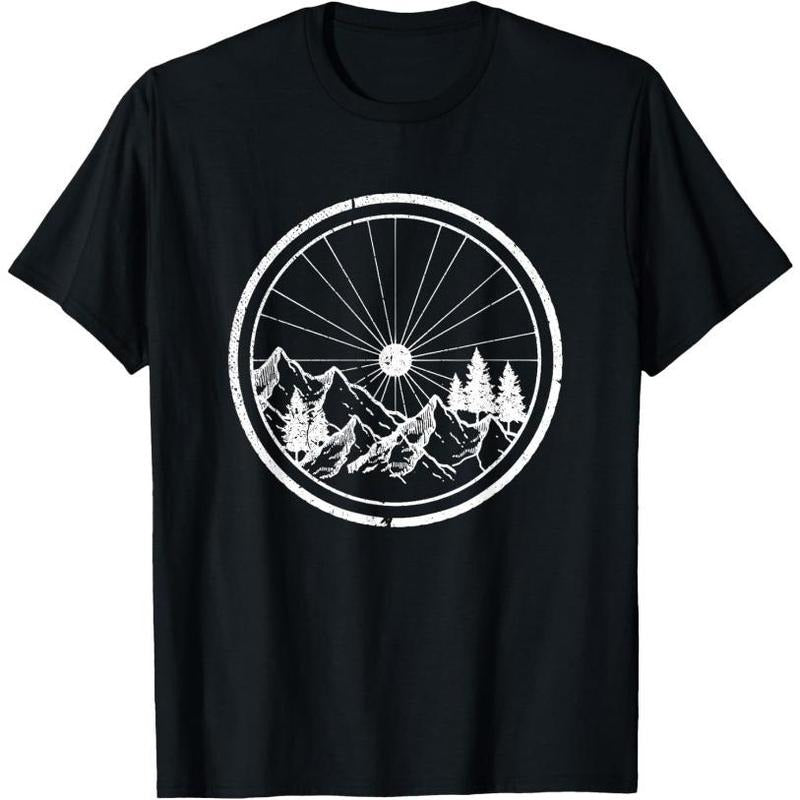 Mountain Bike Shirt - MTB Cycling Bicycle Biking Shirt Gift T-Shirt Made in USA