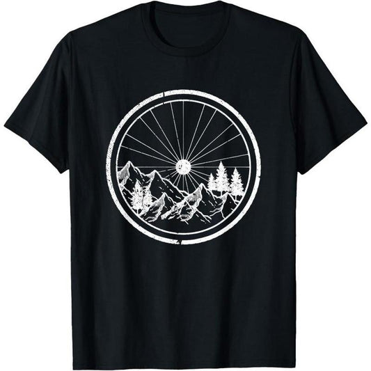 Mountain Bike Shirt - MTB Cycling Bicycle Biking Shirt Gift T-Shirt Made in USA