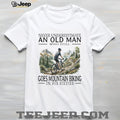 Mountain Biking Old Man 60th Birthday Funny Hobby Shirt
