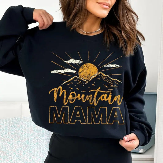 Mountain Mama Shirt,Camping Tee, Cute 70s ,Mountain Mama,Mountain Shirt,Mountain Mom