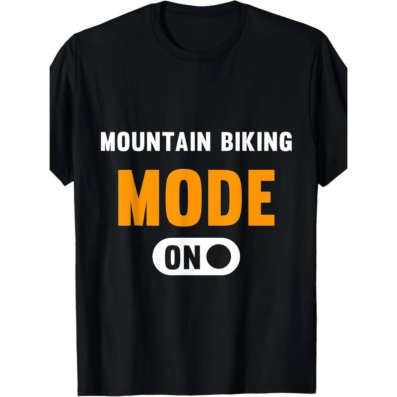 Mountain bike mode on funny T-shirt Made in USA