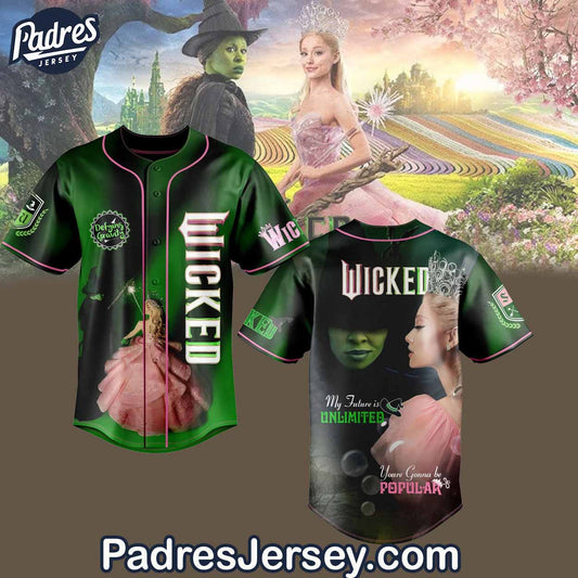 Movie Wicked Musical Fantasy Baseball Jersey Outfit - Padres Jersey Oasis: Elevate Your Baseball Style Game