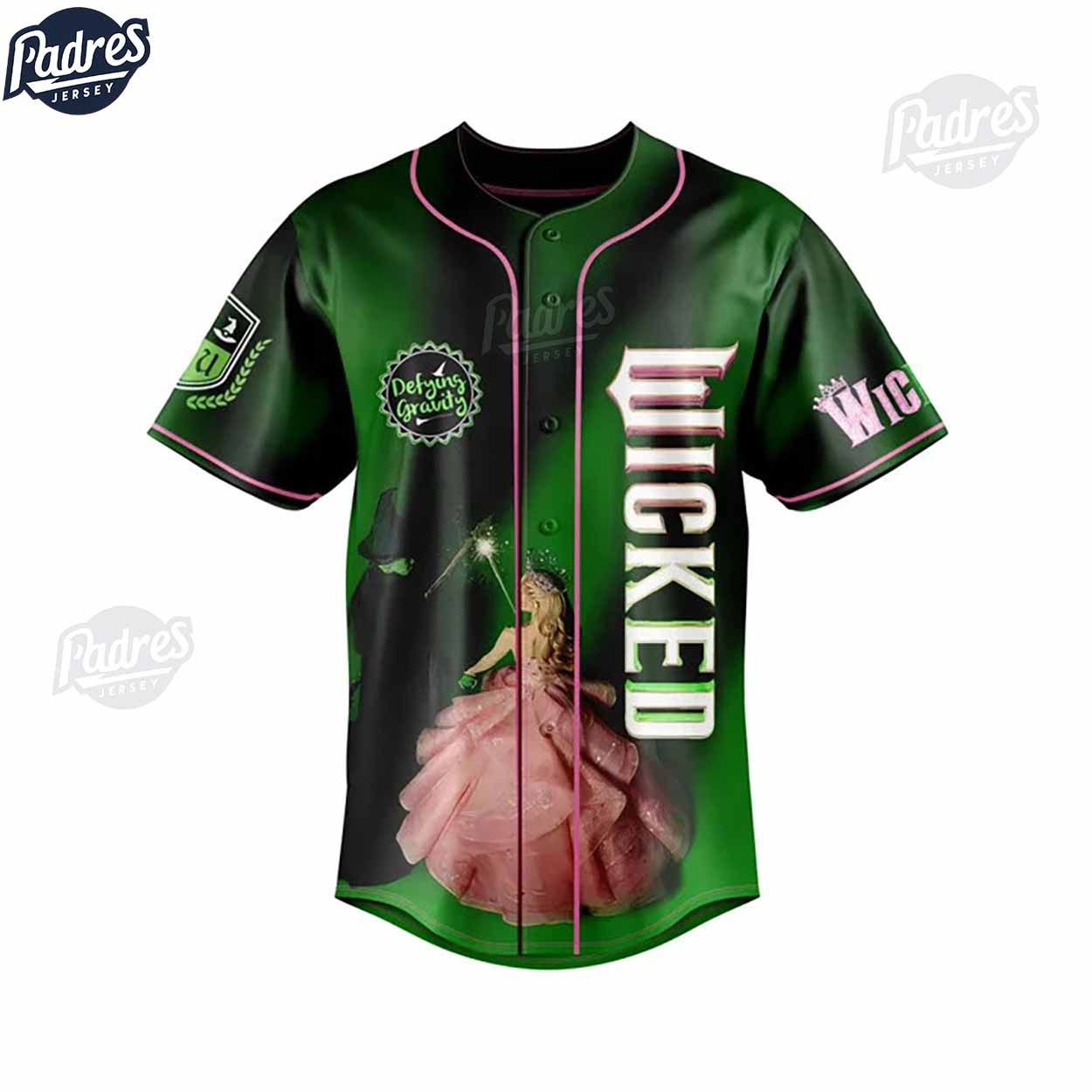 Movie Wicked Musical Fantasy Baseball Jersey Outfit - Padres Jersey Oasis: Elevate Your Baseball Style Game