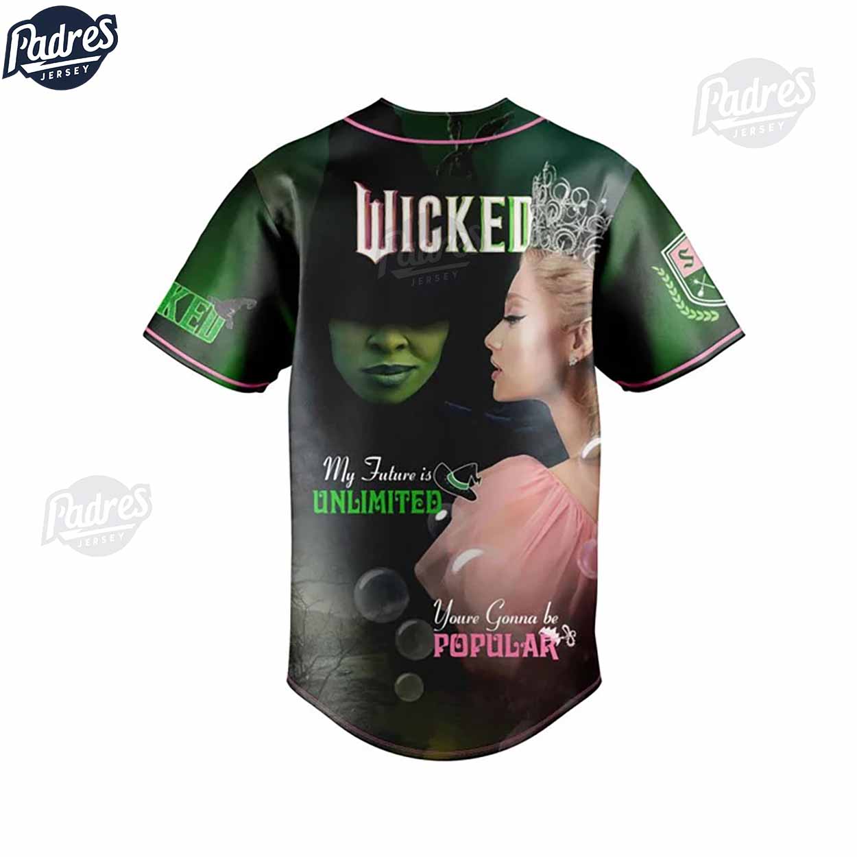 Movie Wicked Musical Fantasy Baseball Jersey Outfit - Padres Jersey Oasis: Elevate Your Baseball Style Game
