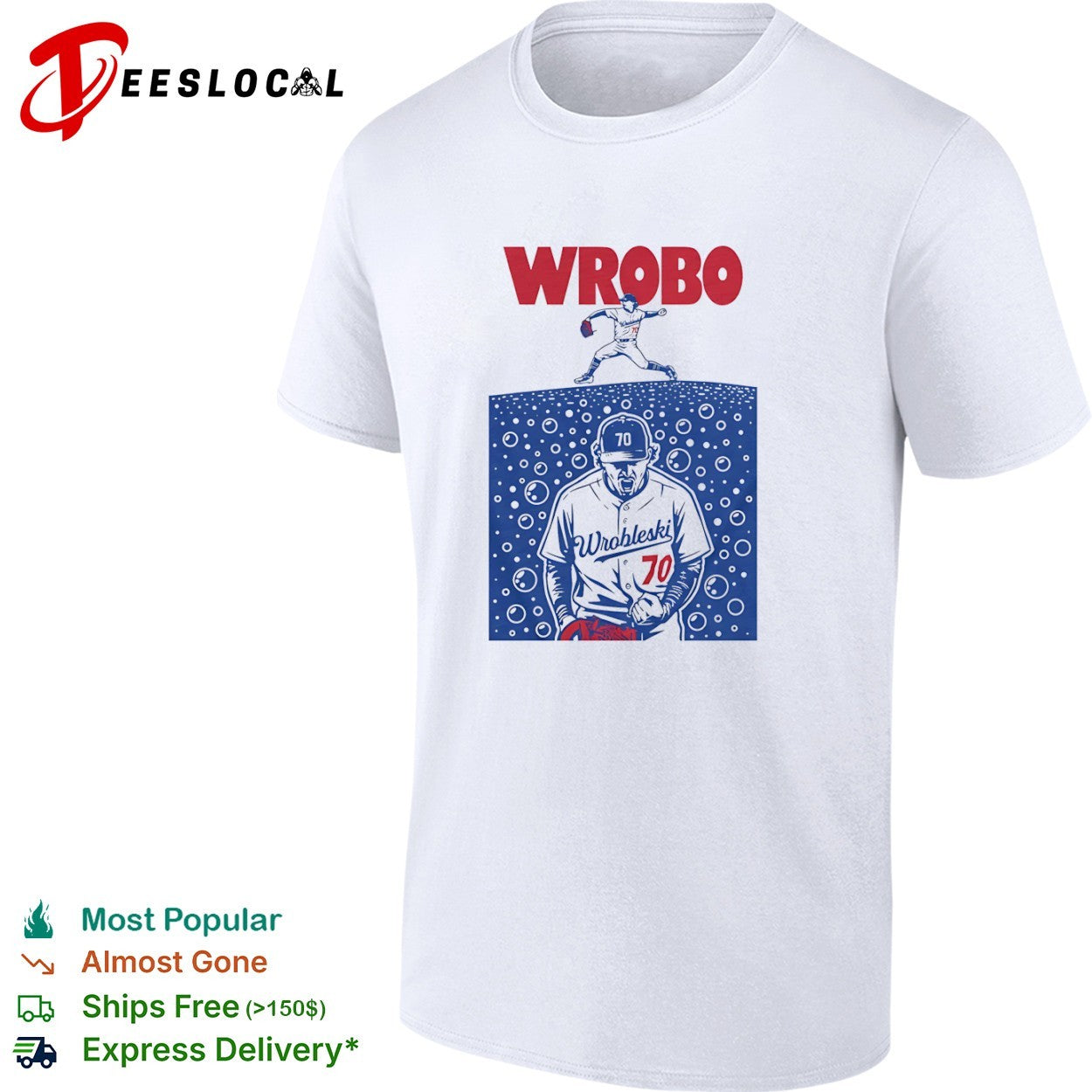 Wrobleski 70 Wrobo Roto Wear baseball pitcher shirt