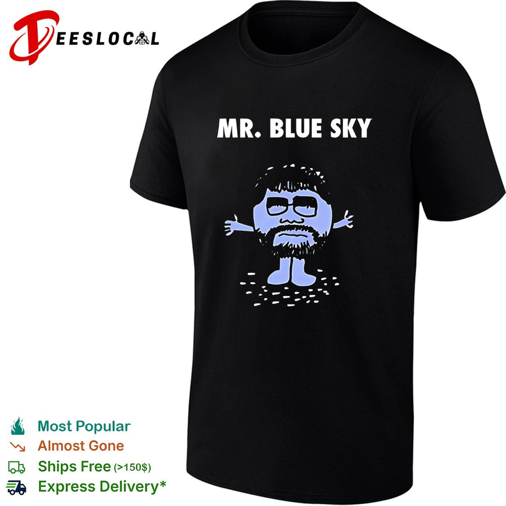 Mr Blue Sky cartoon guy shirt