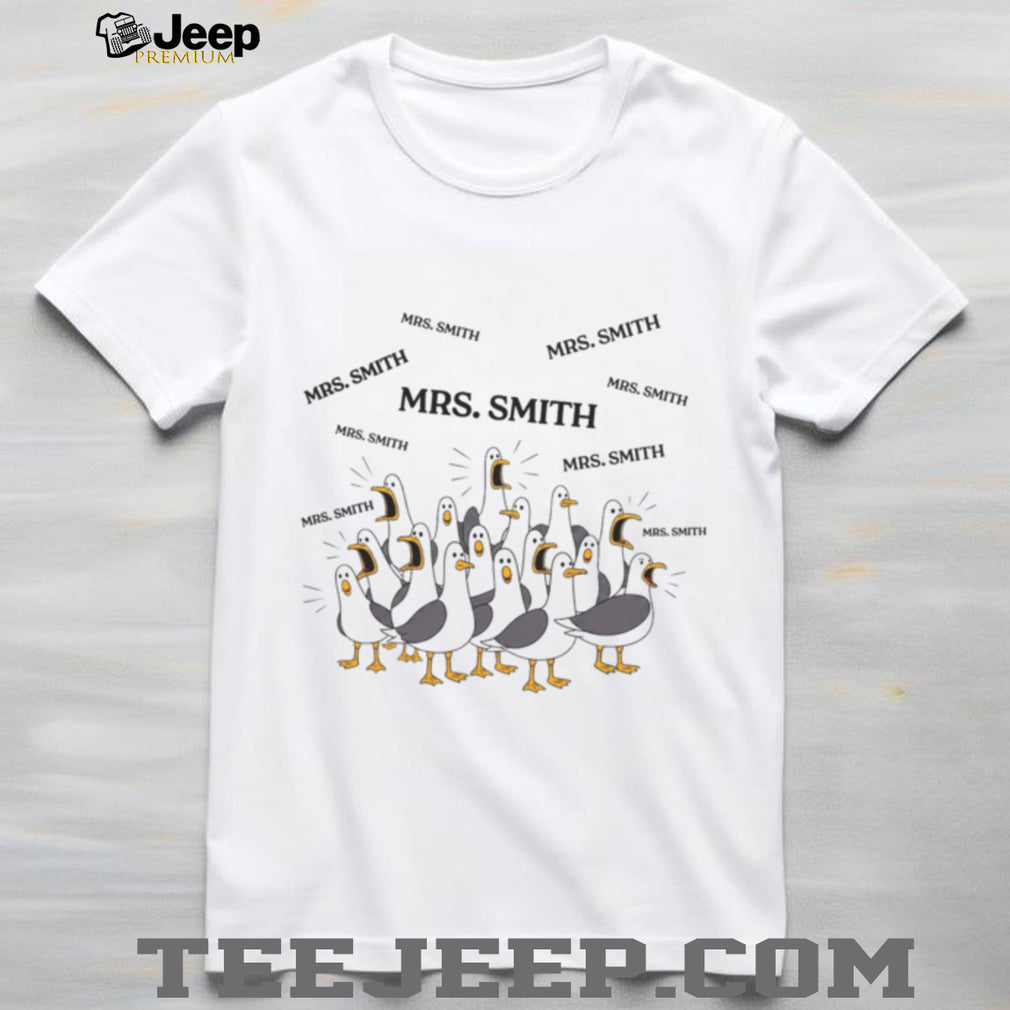 Mrs. Smith Funny Seagull Teacher Classroom Gift Cute Women’s T Shirt