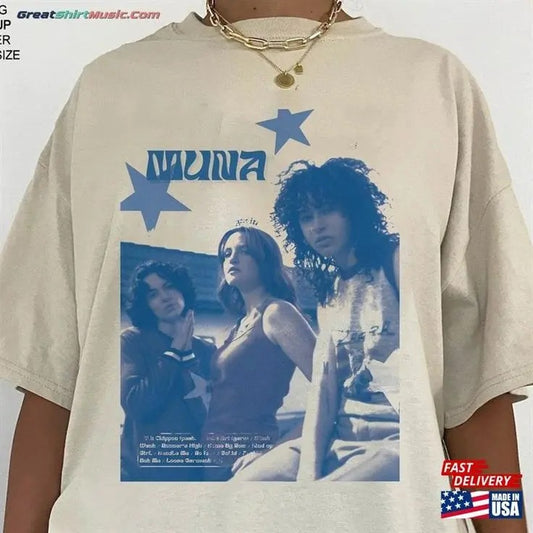 Muna Band Tour 2023 Shirt, Life Fan Gift Graphic  Tee