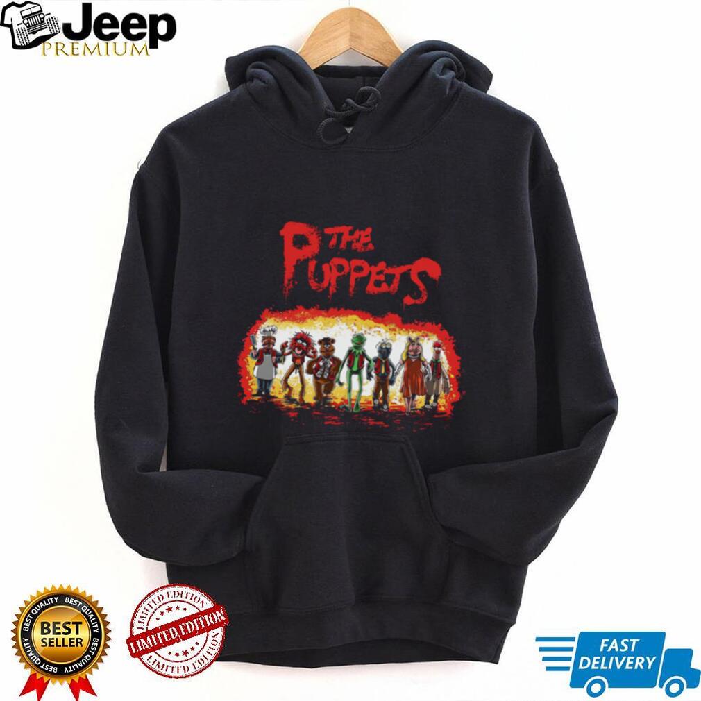 Muppets Gang Vintage Horror Movie Poster Style Graphic T Shirt