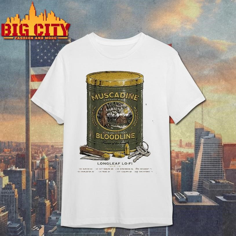 Muscadine Bloodline x Soundwaves Creative F1 Longleaf Lofi Tour 2026 Shirt