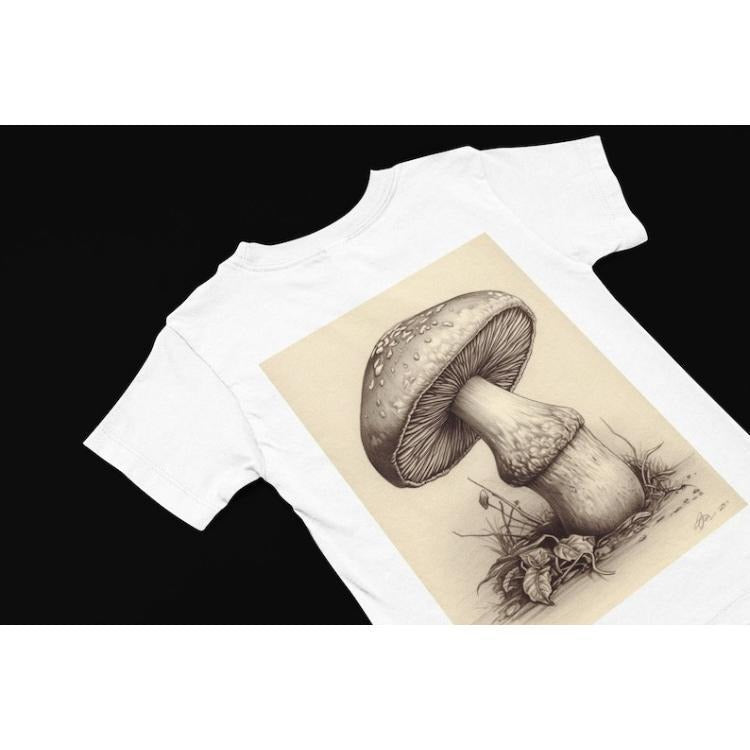 Mushroom T-Shirt, Vintage Style Fungi Graphic tee, Mushroom Tee, Shirt, Quirky Mushroom Tee, Botanical tee, Mushroom lover gift Made in USA
