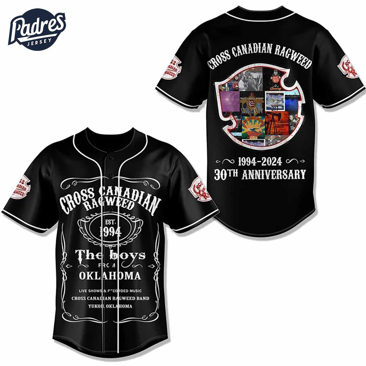 Music Cross Canadian Ragweed Baseball Jersey 1994-2024 30th Anniversary - Padres Jersey Oasis: Elevate Your Baseball Style Game