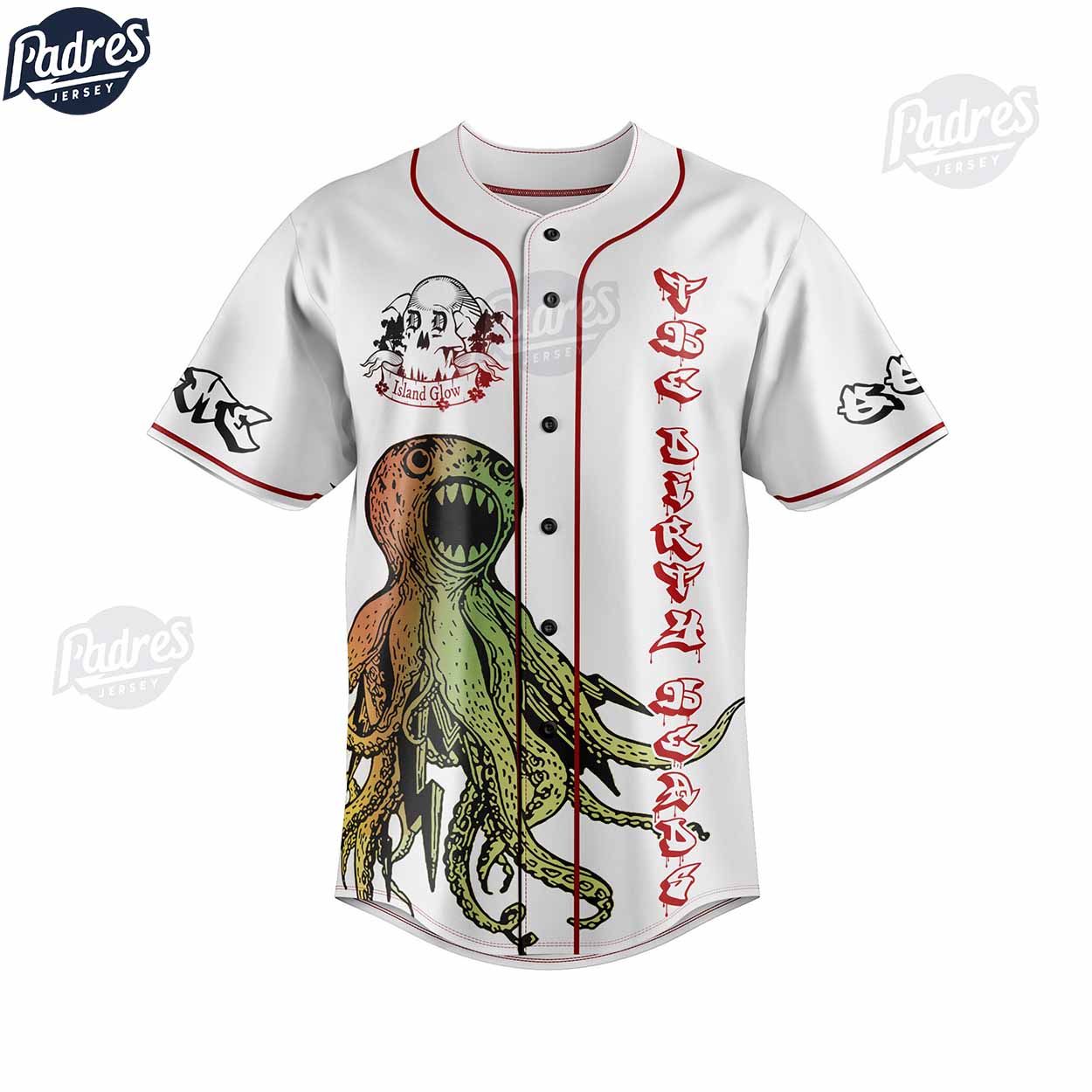 Music Dirty Heads Phantoms Of Summer Custom Baseball Jersey - Padres Jersey Oasis: Elevate Your Baseball Style... (Image 2)